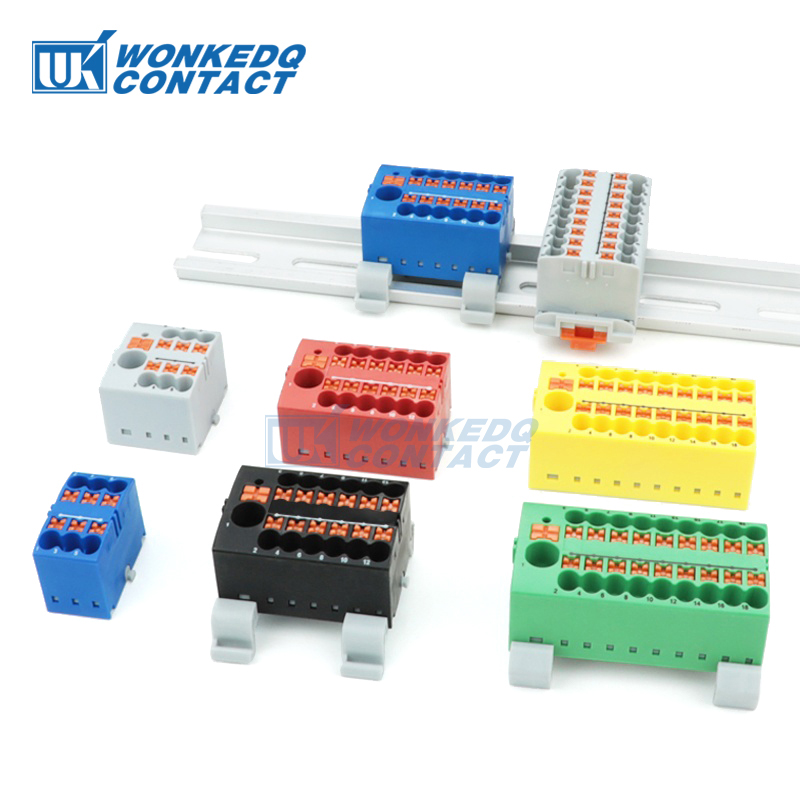 Push Fit Connector - Blocco di distribuzione PTFIX 2,5 mm2