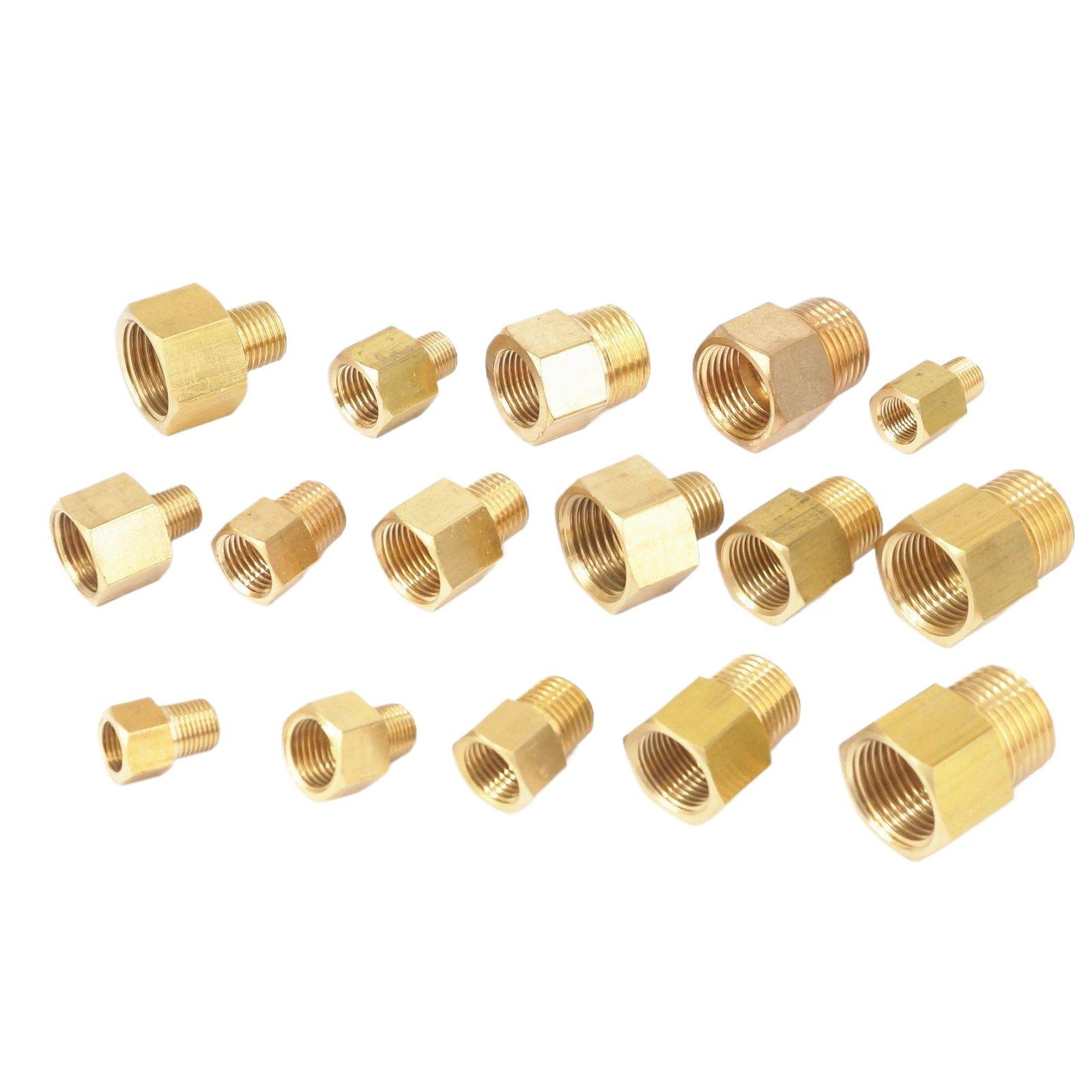 Compression Fitting Brass - Femmina a maschio 1/8 